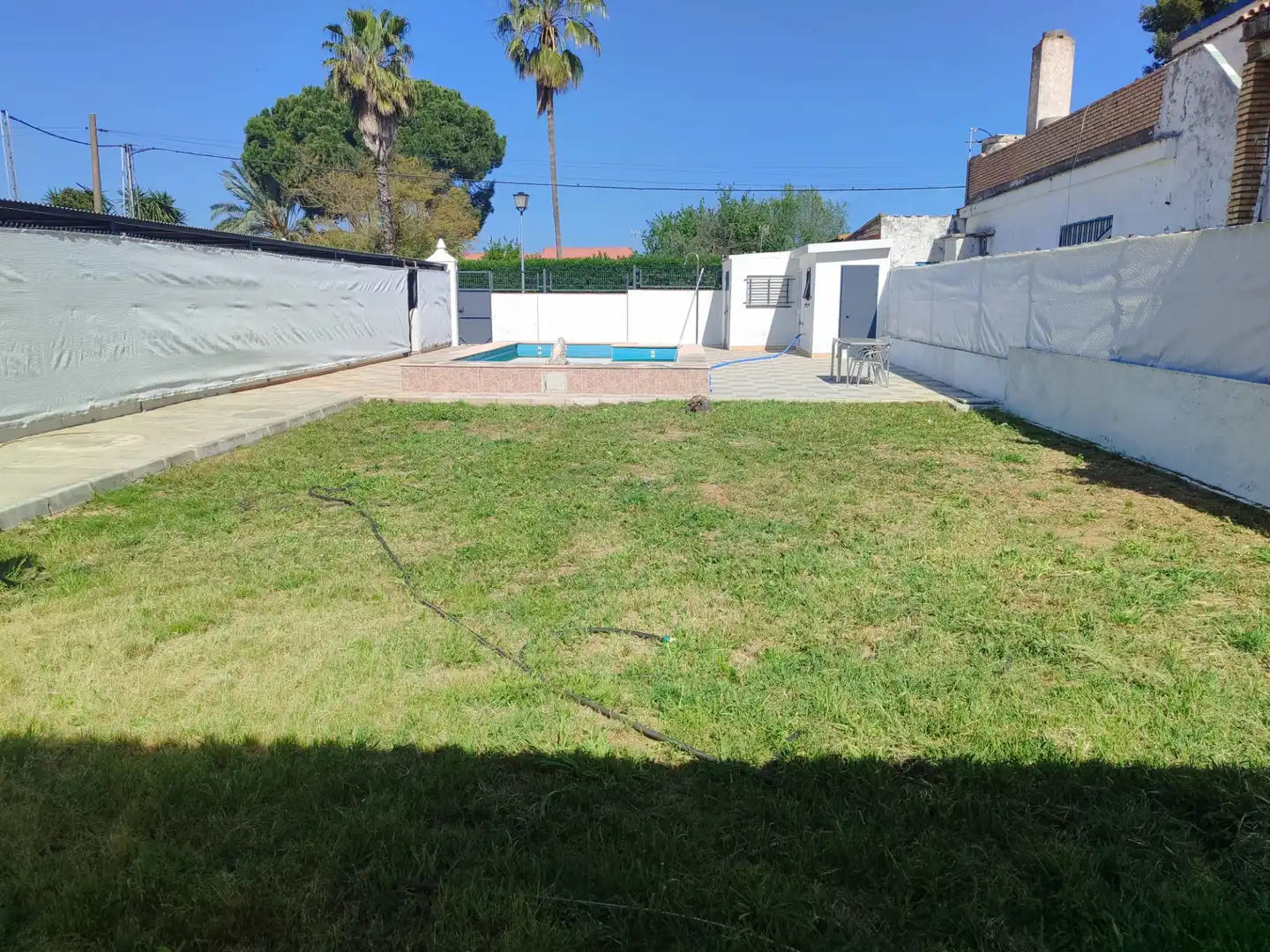 Piscina de Casa o xalet de lloguer en Utrera amb Aire condicionat, Jardí privat i Terrassa