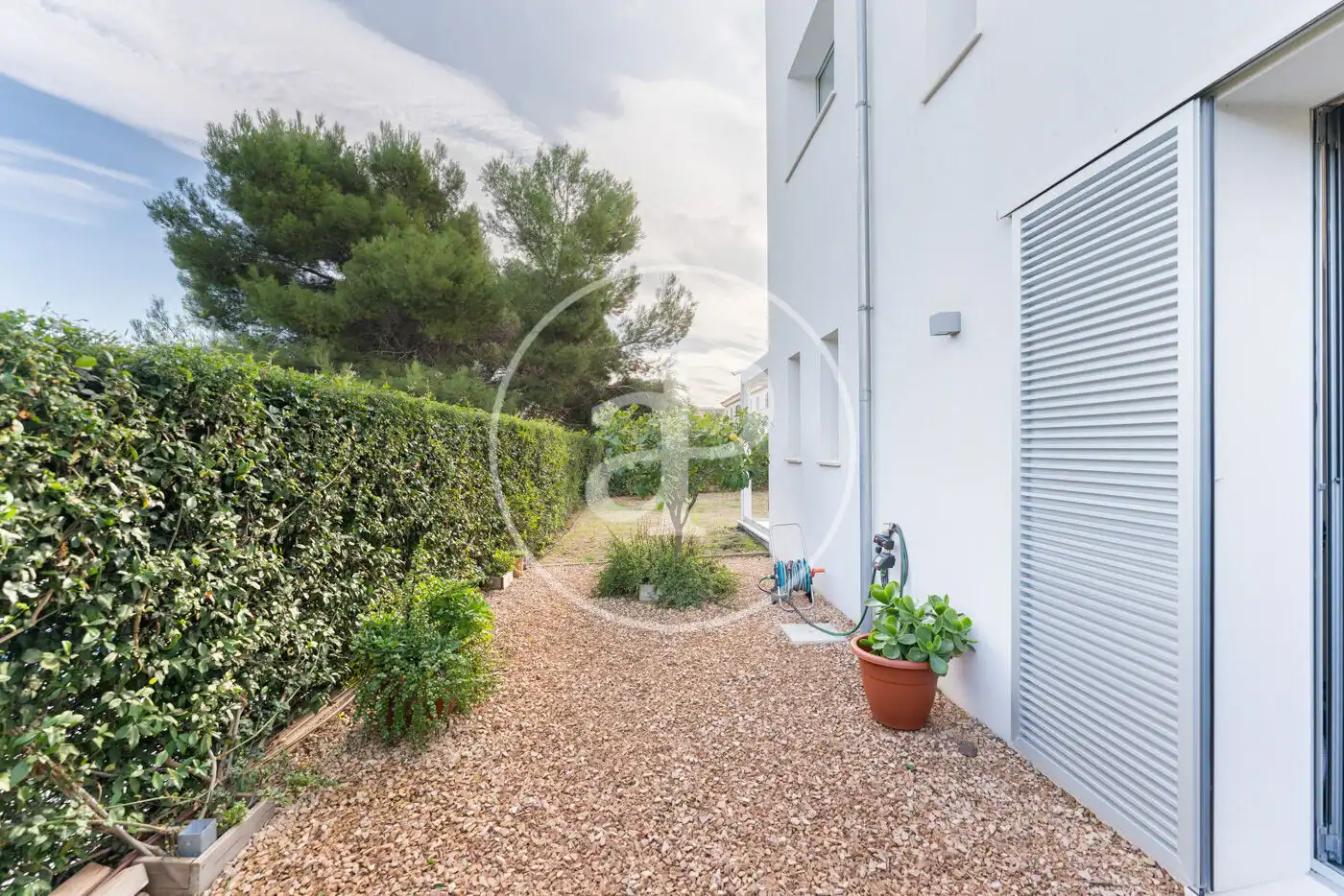 Garten von Einfamilien-Reihenhaus zum Verkauf in  Palma de Mallorca mit Klimaanlage, Heizung und Privatgarten