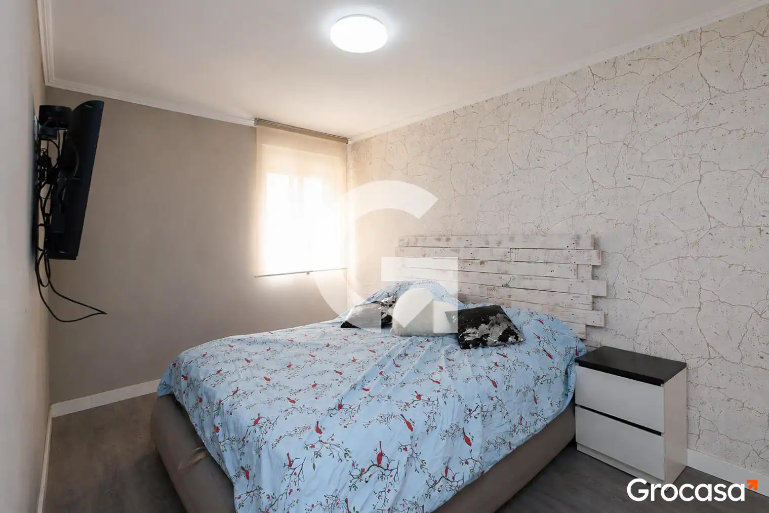 Bedroom of Flat for sale in Cornellà de Llobregat  with Air Conditioner