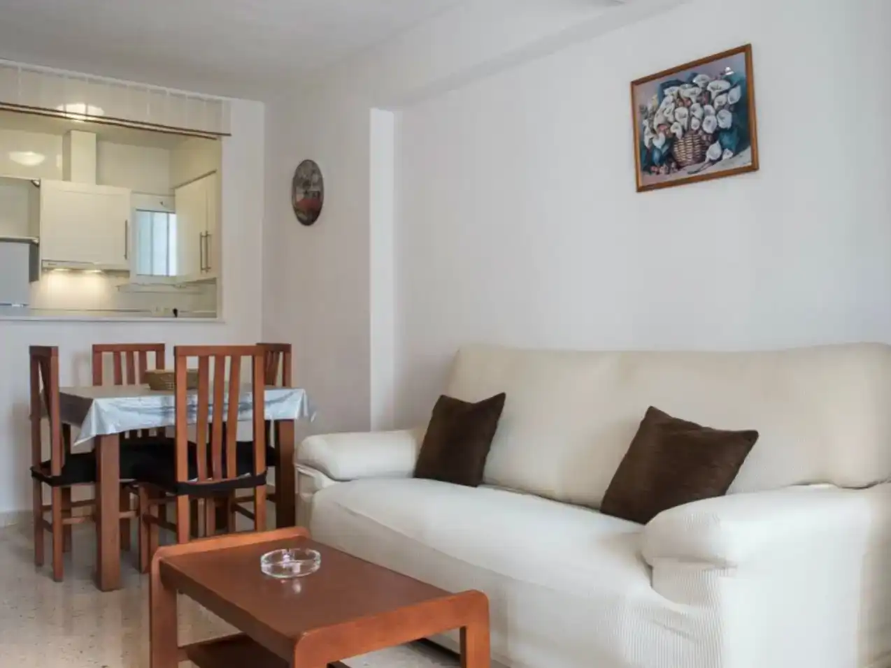 Wohnzimmer von Wohnung zur Miete in Benidorm mit Klimaanlage, Schwimmbad und Balkon