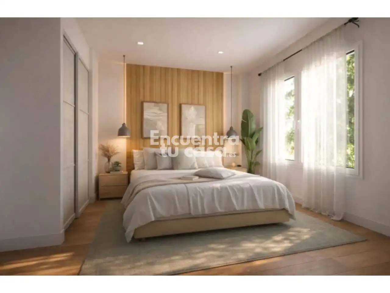 Schlafzimmer von Einfamilien-Reihenhaus zum Verkauf in Labastida / Bastida mit Heizung, Privatgarten und Parkett
