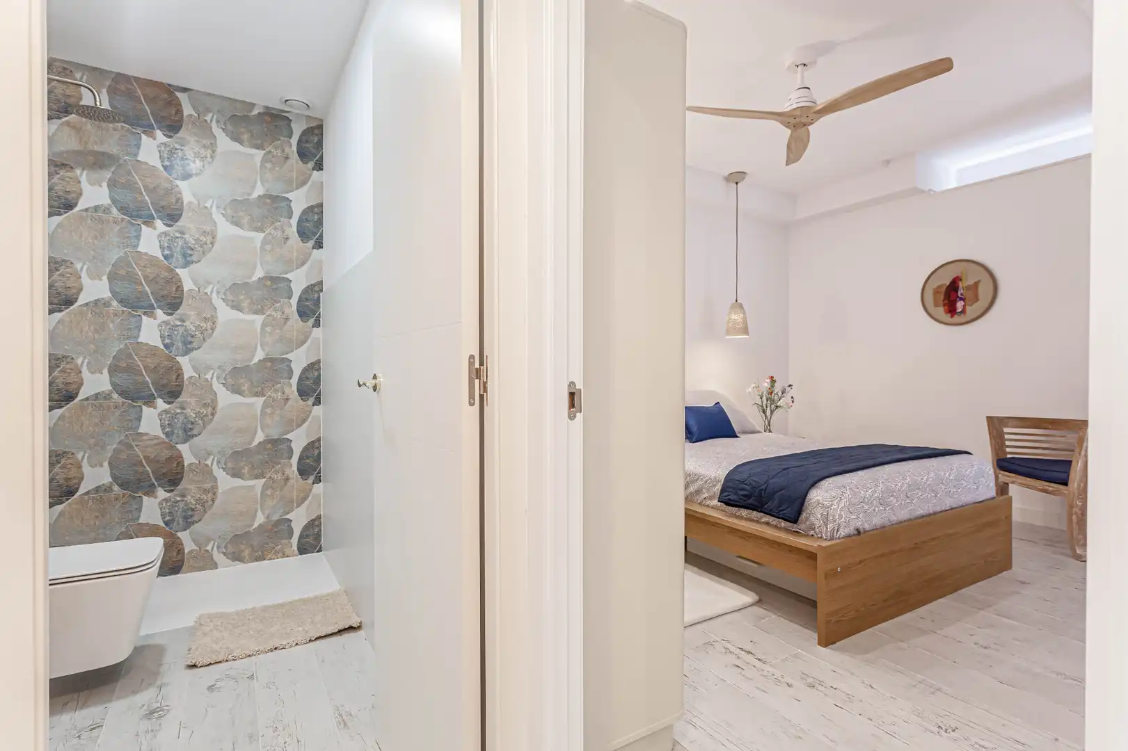 Bedroom of Flat for rent in Madrid  with Air Conditioner, Heating and Parquet flooring