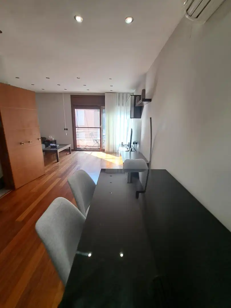 Sala d'estar de Casa adosada en venda en Mollerussa amb Calefacció, Parquet i Terrassa