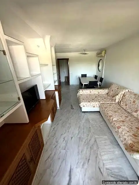 Living room of Flat for sale in Málaga  with Terrace and Furnished