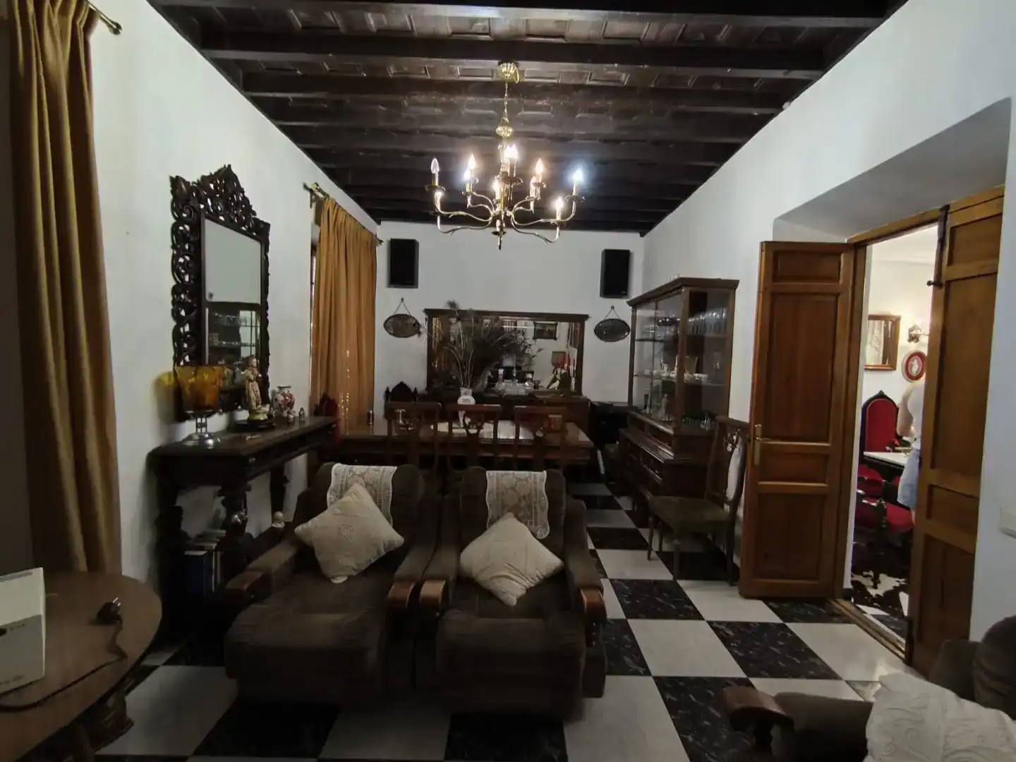 Sala de estar de Casa adosada en venta en Almagro con Trastero y Balcón