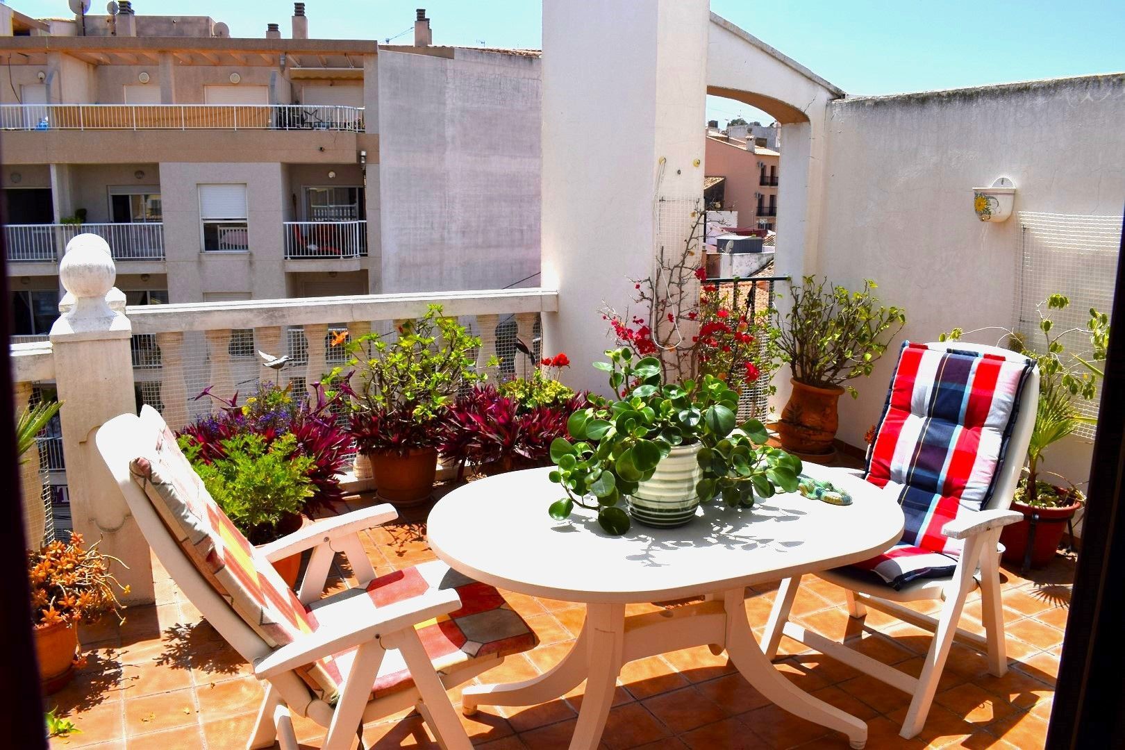 Terraza de Ático en venta en Calpe / Calp con Aire acondicionado, Trastero y Amueblado