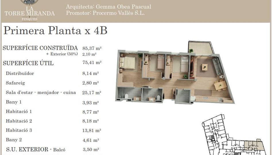 Foto 1 de Piso en venta en Carrer Montseny, 19, Llinars del Vallès, Barcelona