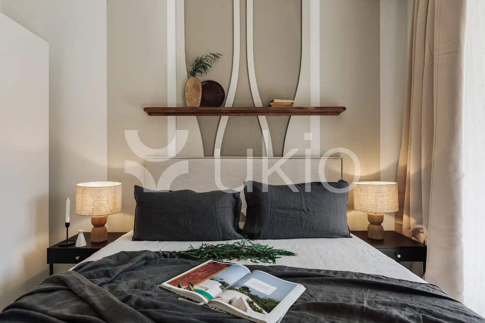 Schlafzimmer von Wohnungen zur Miete in Barcelona mit Klimaanlage, Heizung und Möbliert