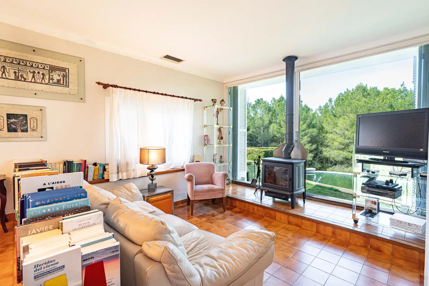 Sala d'estar de Casa o xalet en venda en Alcúdia amb Aire condicionat, Jardí privat i Piscina
