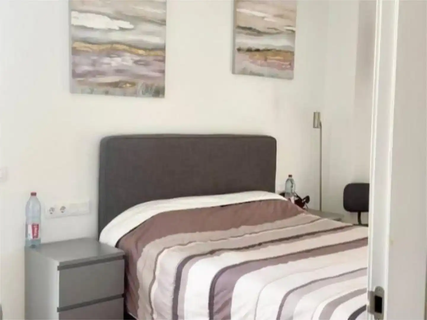 Schlafzimmer von Wohnungen zur Miete in  Barcelona Capital mit Klimaanlage und Schwimmbad