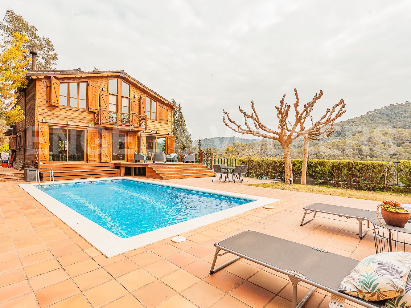 Swimming pool of House or chalet to rent in Sant Cugat del Vallès  with Air Conditioner, Heating and Private garden