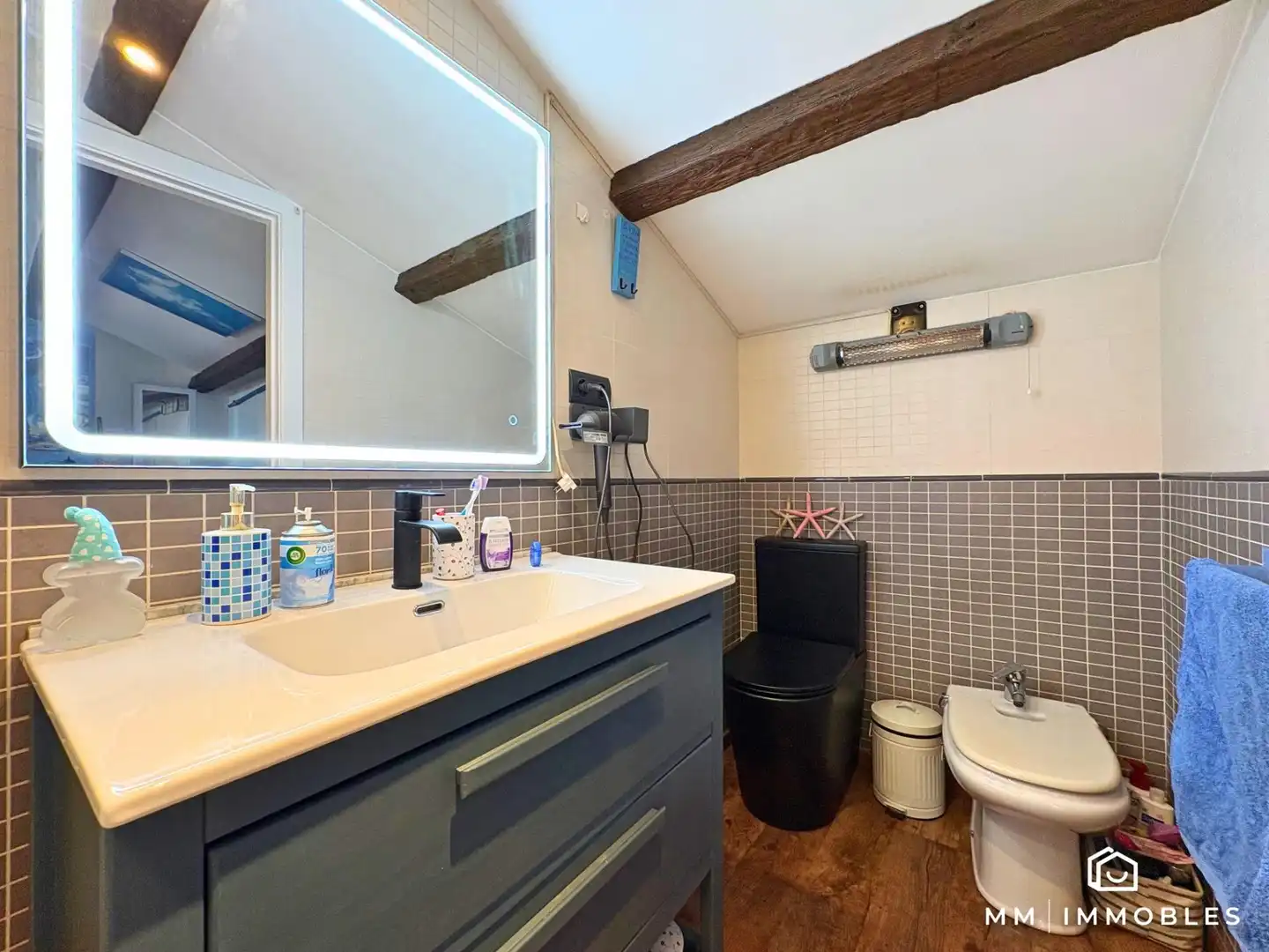 Bathroom of Attic for sale in Les Franqueses del Vallès  with Parquet flooring, Terrace and Balcony