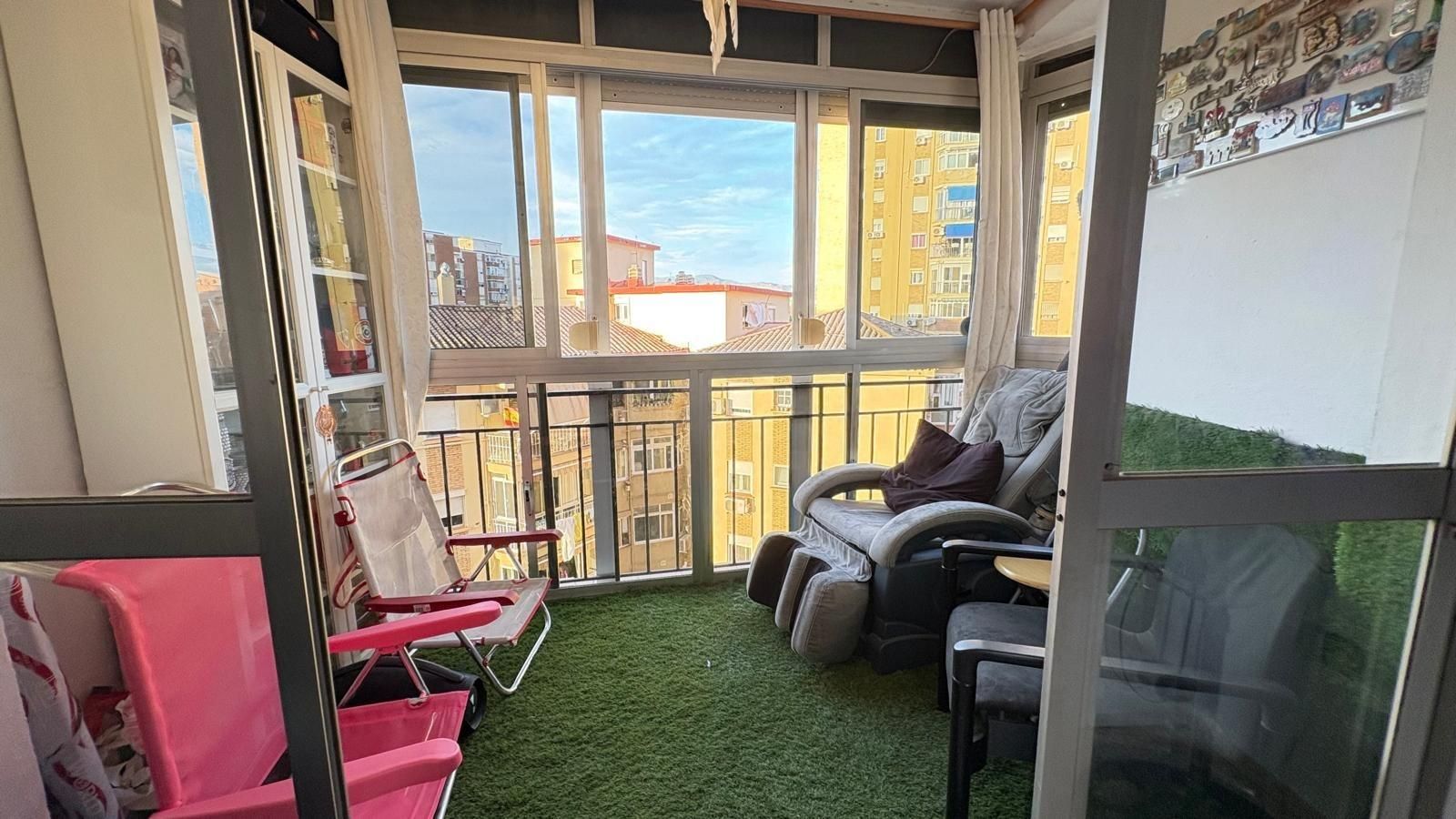 Balcony of Flat for sale in Málaga Capital
