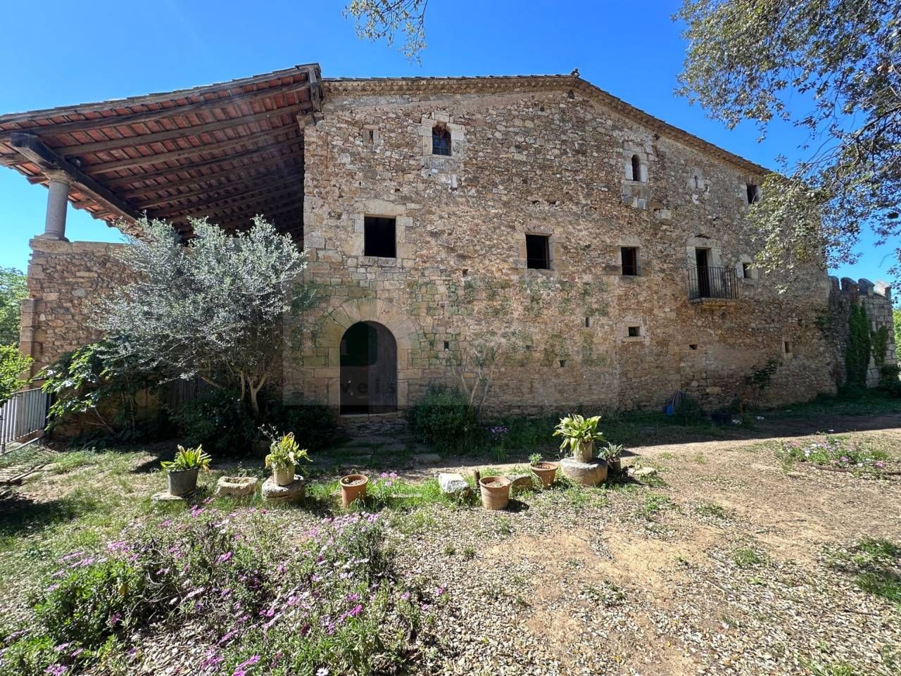 Vista exterior de Finca rústica en venta en Serinyà con Jardín privado, Terraza y Piscina
