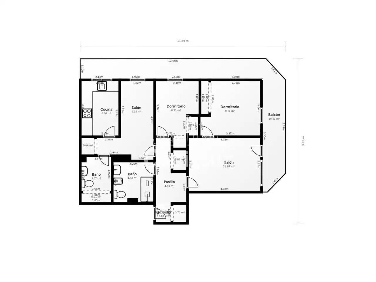 Flat for sale in Calle Augusto Miranda, La Pastora - La Estación