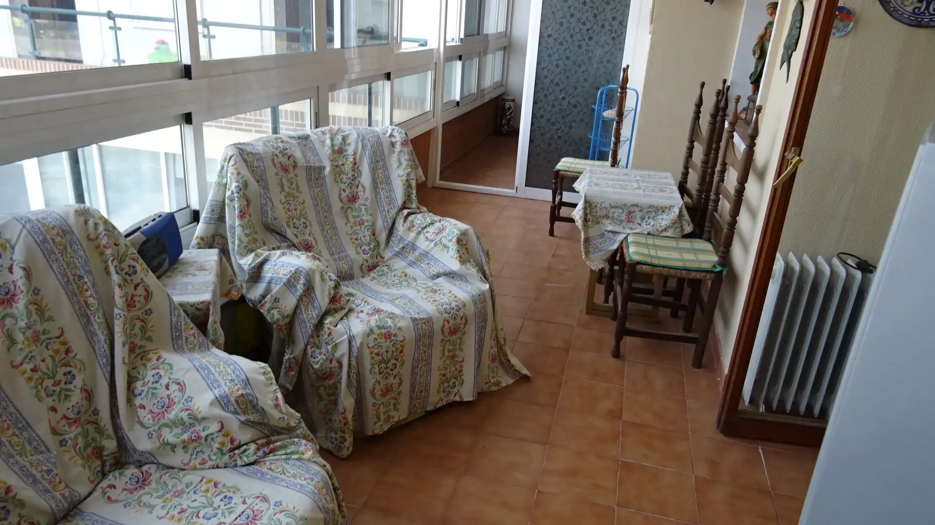 Sala de estar de Piso en venta en Alicante / Alacant con Aire acondicionado, Calefacción y Parquet