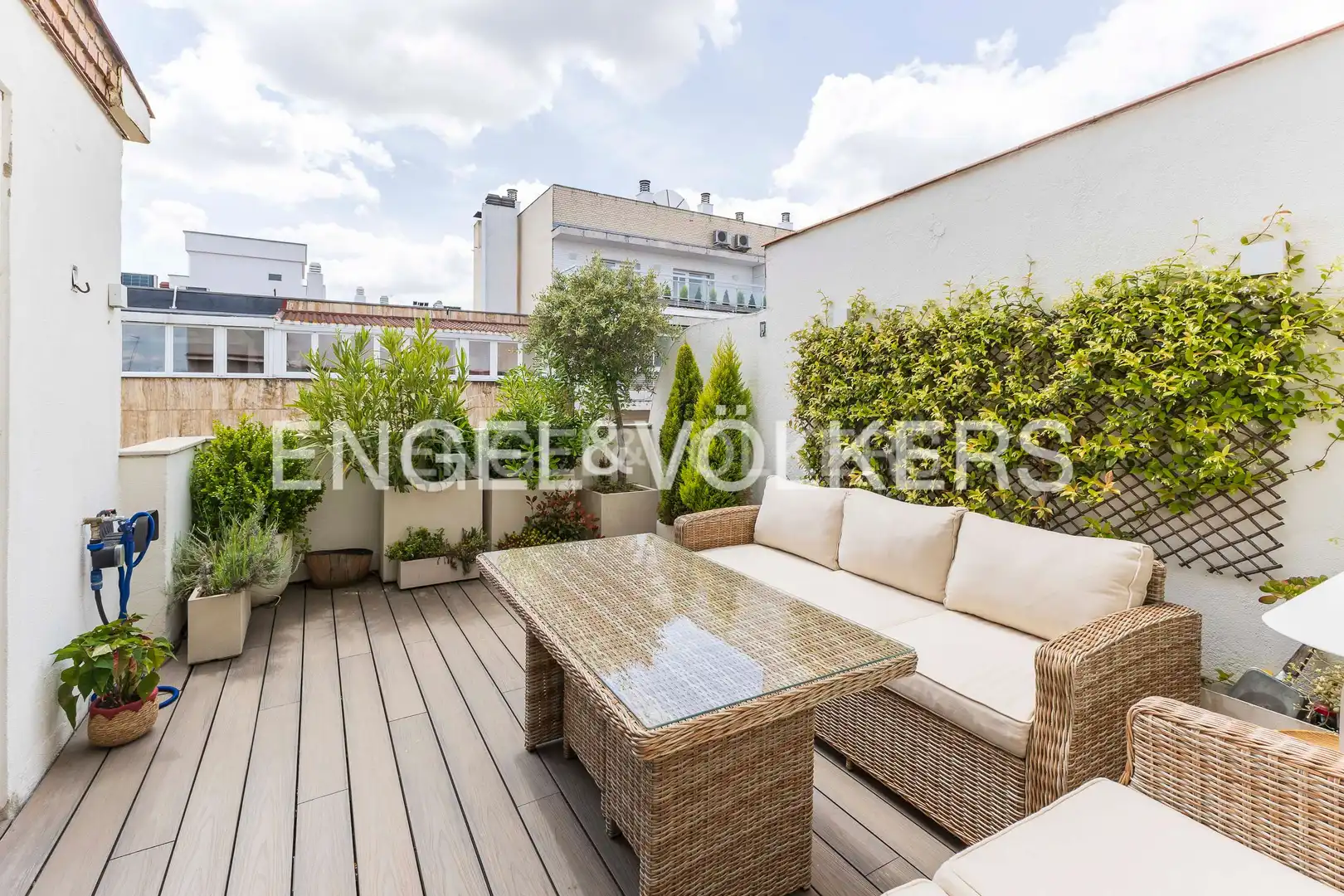 Terrasse von Dachboden zur Miete in Madrid mit Klimaanlage, Heizung und Terrasse