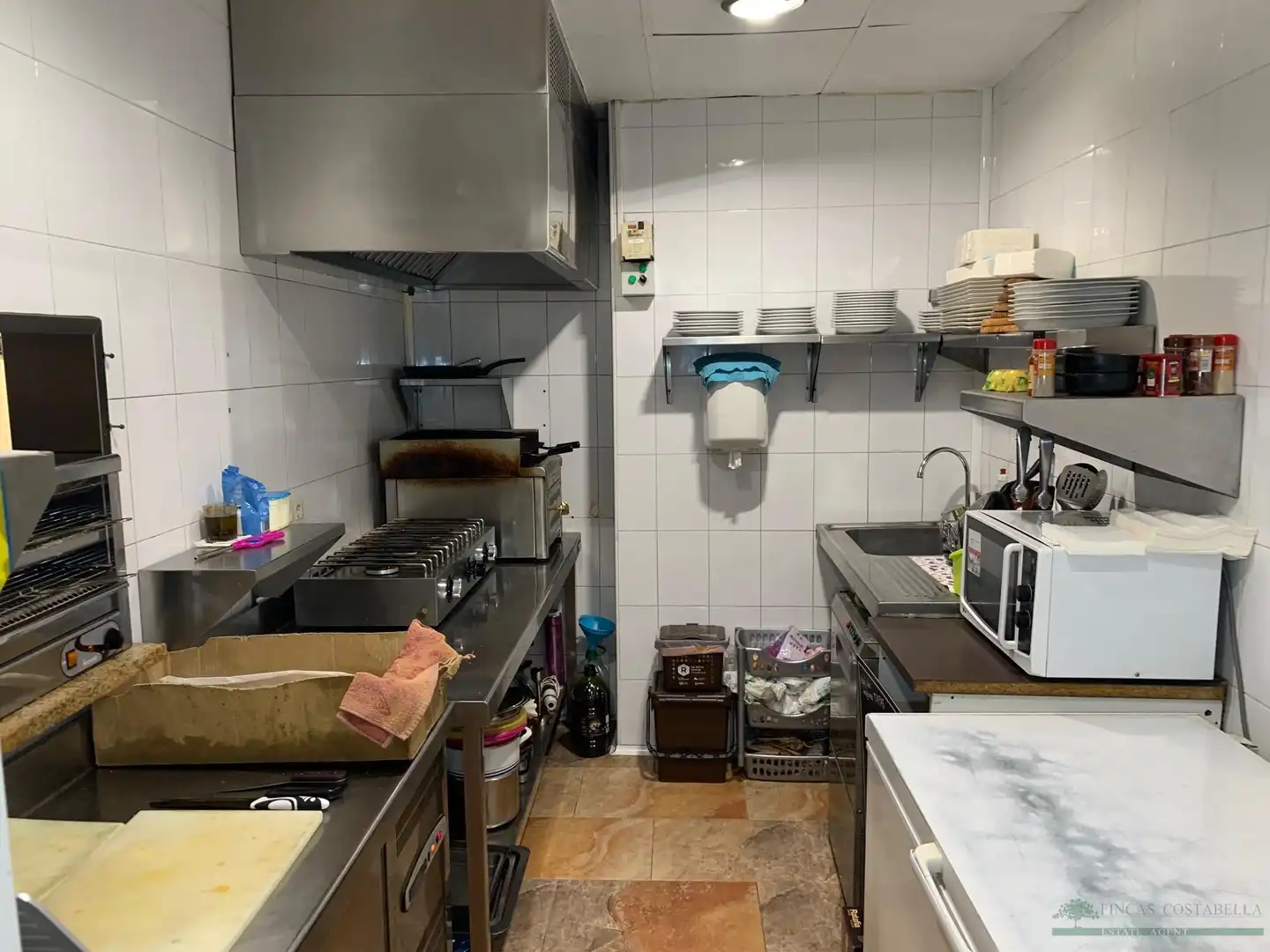 Cocina de Local en venta en Caldes de Malavella con Aire acondicionado y Terraza