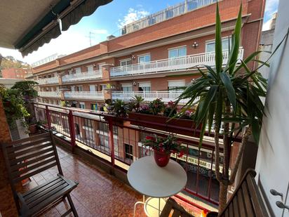 Balcony of Flat for sale in  Barcelona Capital  with Furnished, Oven and Microwave