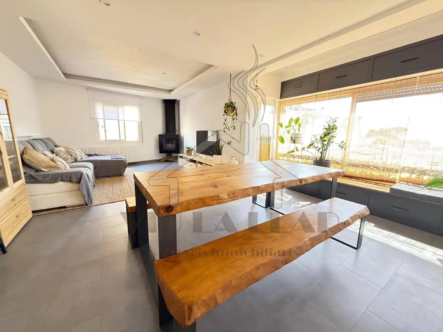 Wohnzimmer von Wohnung zum Verkauf in Mataró mit Heizung