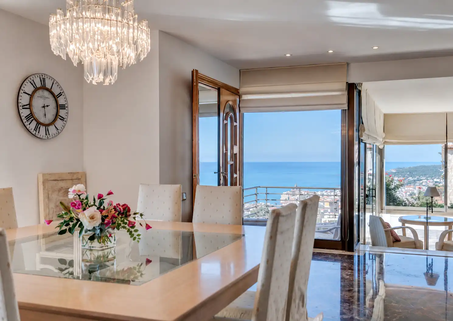 Dining room of Houses for sale in Sitges  with Air Conditioner, Heating and Private garden