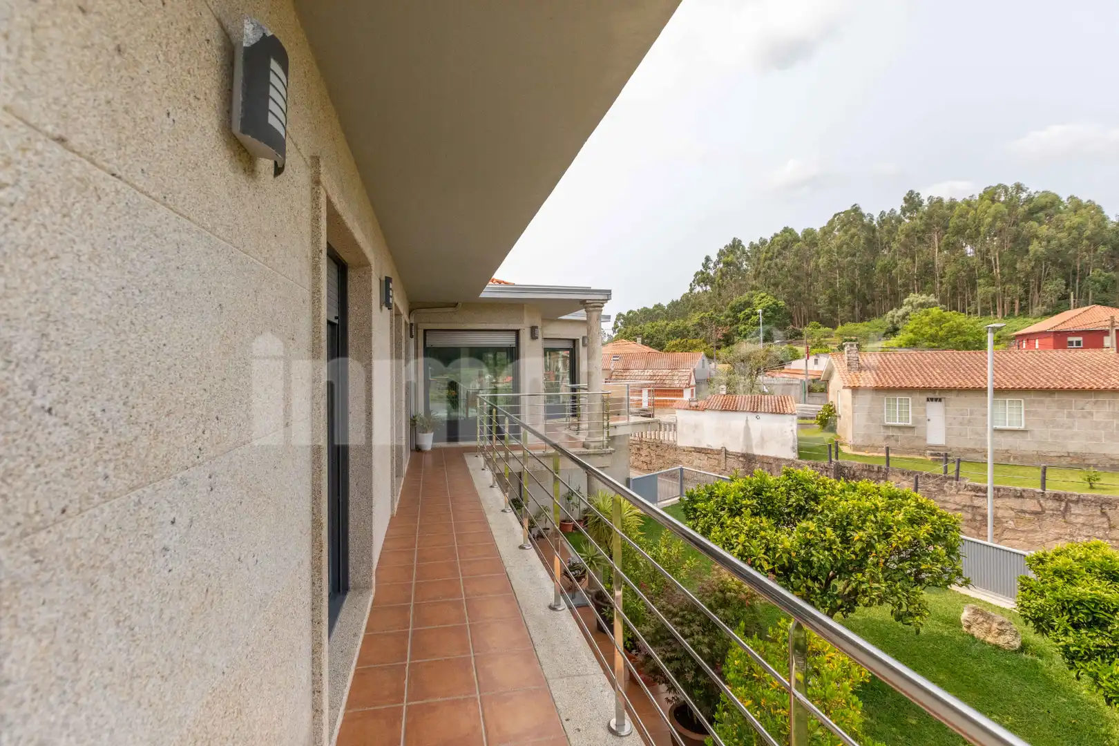 Terraza de Casa o chalet en venta en Sanxenxo con Calefacción, Jardín privado y Parquet