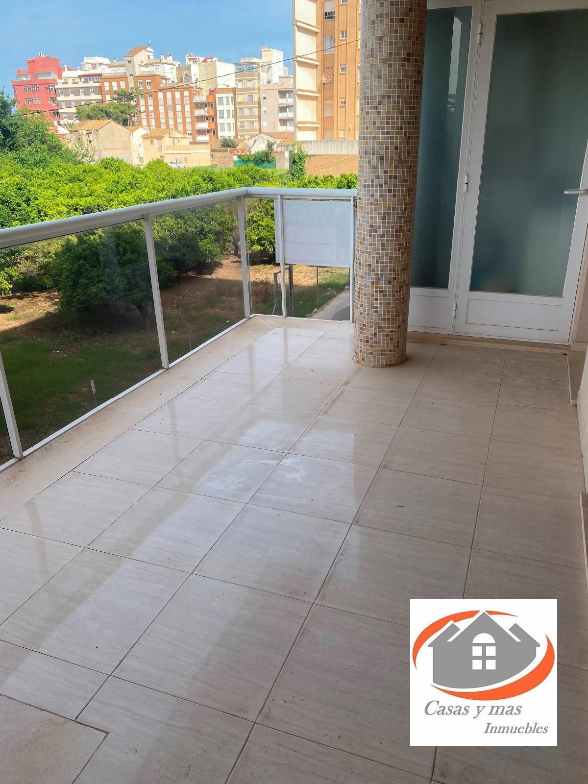 Terrace of Flat for sale in Burriana / Borriana  with Terrace, Swimming Pool and Community pool