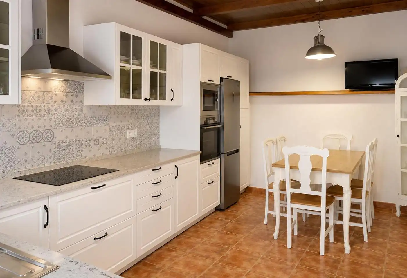 Cocina de Casa o chalet de alquiler en Valsequillo de Gran Canaria con Aire acondicionado, Jardín privado y Terraza
