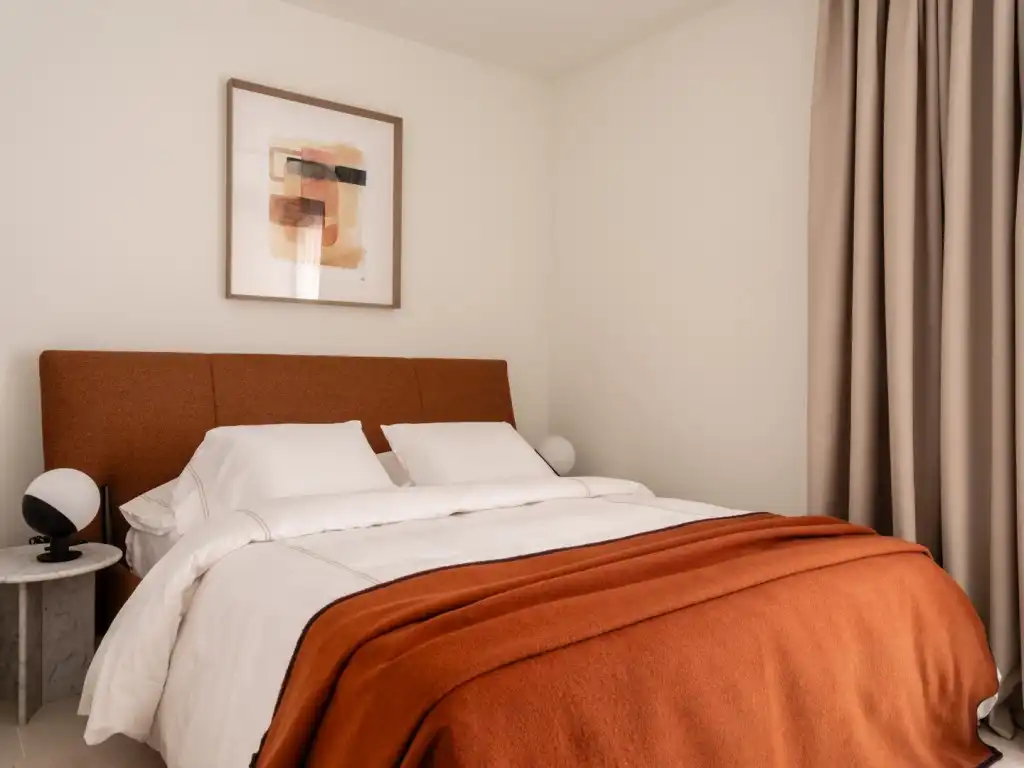 Schlafzimmer von Wohnungen zum Verkauf in  Palma de Mallorca mit Klimaanlage, Heizung und Terrasse