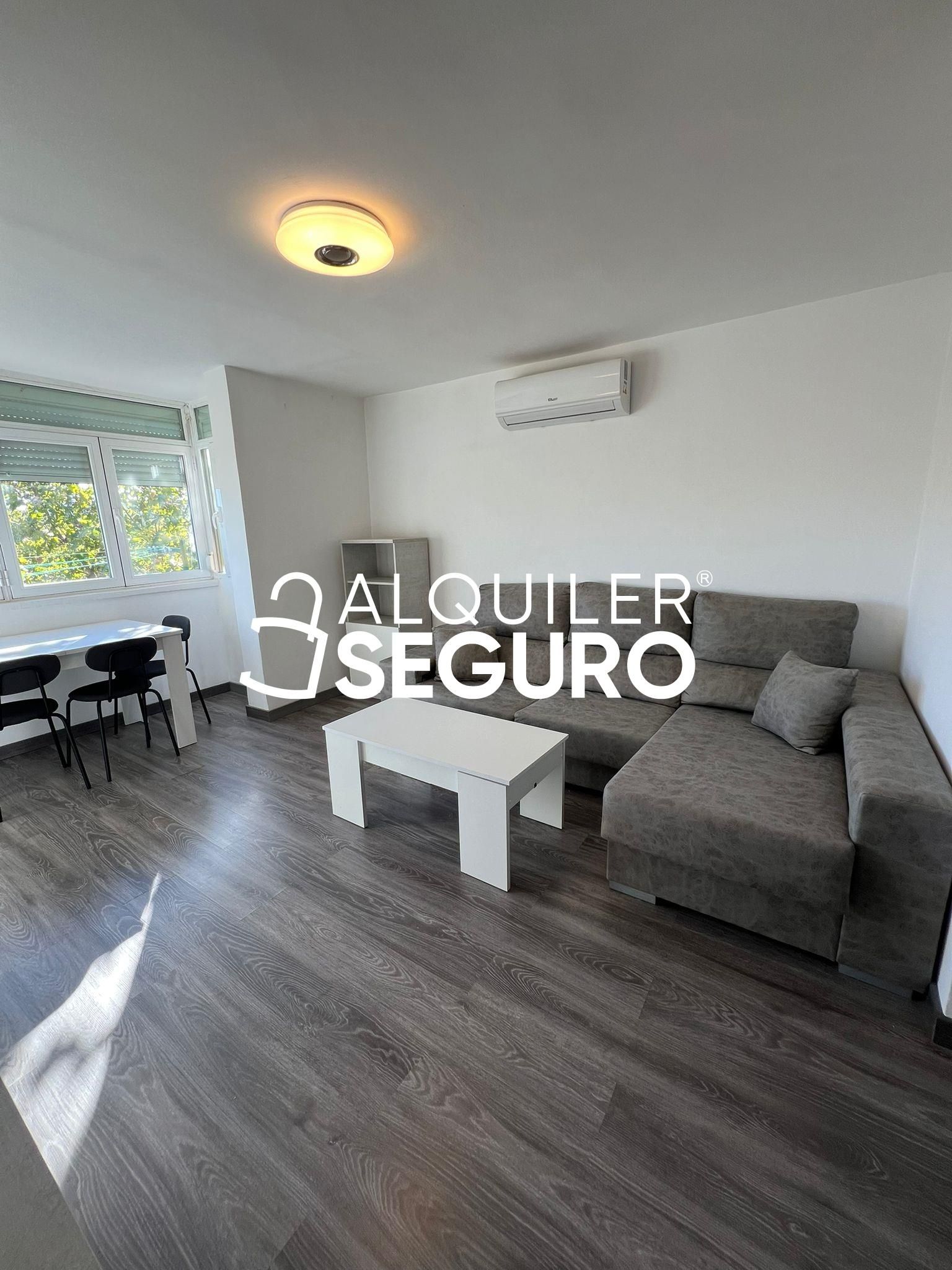 Living room of Flat to rent in  Madrid Capital  with Air Conditioner, Heating and Furnished