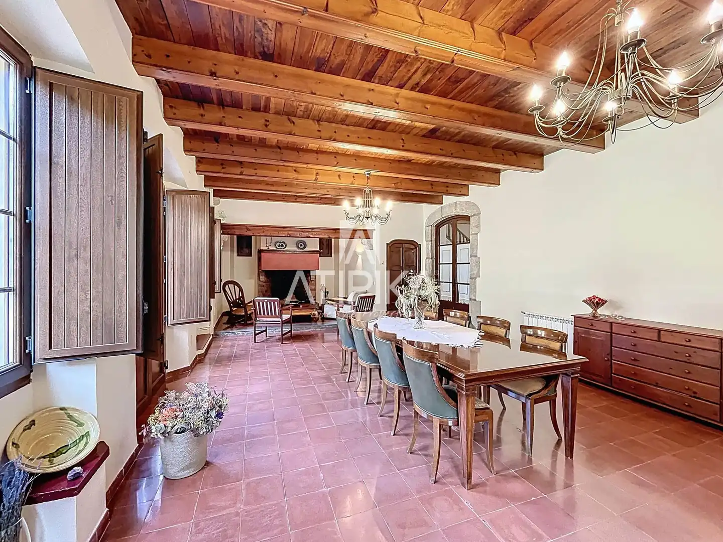 Comedor de Finca rústica en venta en Vallgorguina con Calefacción, Parquet y Trastero