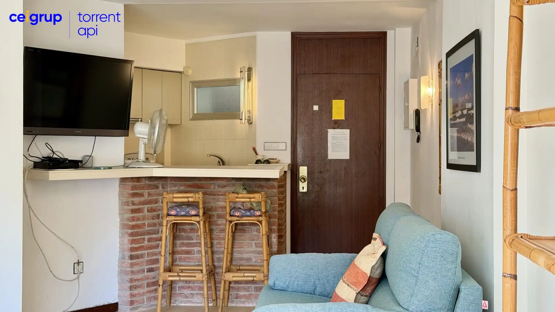 Living room of Flat for sale in L'Estartit  with Terrace, Swimming Pool and Furnished