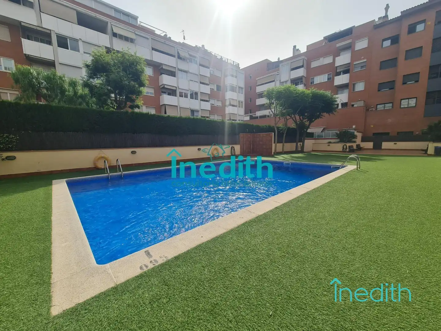 Swimming pool of Flat for sale in Castelldefels  with Air Conditioner, Heating and Private garden