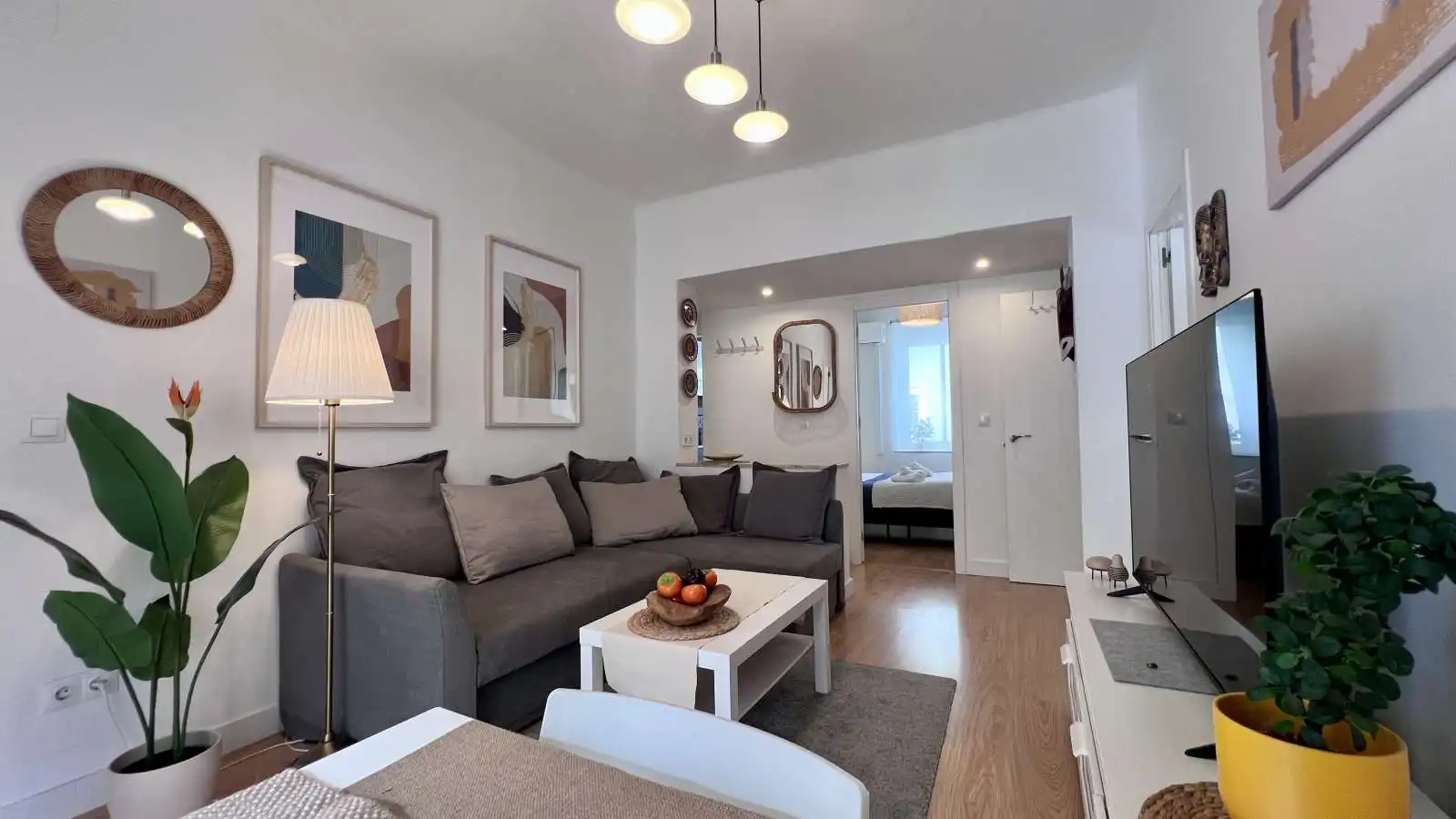 Living room of Apartments for share in Málaga Capital  with Air Conditioner, Terrace and Furnished