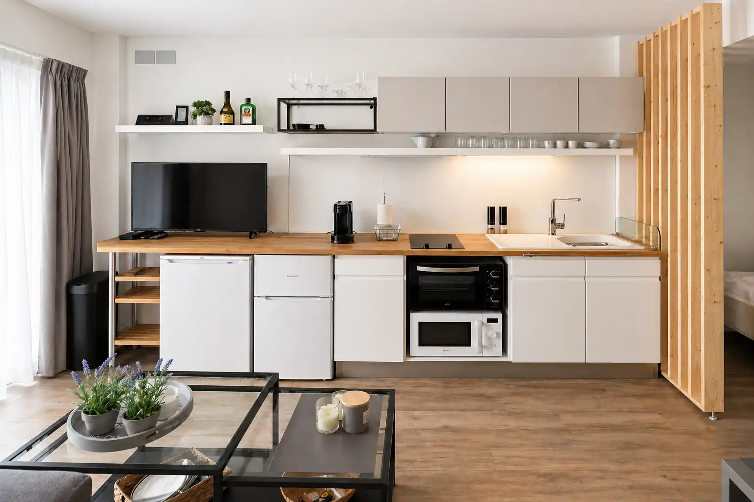 Cocina de Estudio en venta en Roses con Aire acondicionado, Parquet y Amueblado
