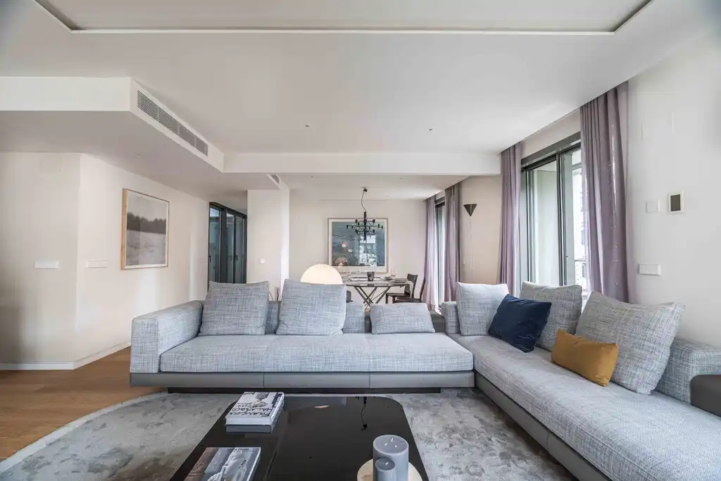 Sala d'estar de Apartament en venda en Barcelona amb Terrassa, Moblat i Jacuzzi