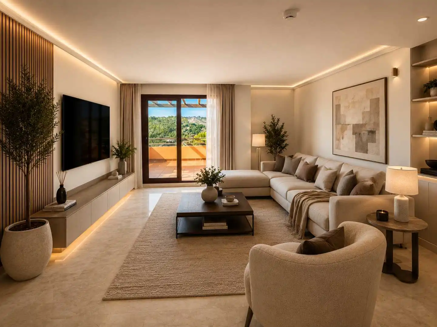 Sala de estar de Ático en venta en Casares con Aire acondicionado, Calefacción y Terraza