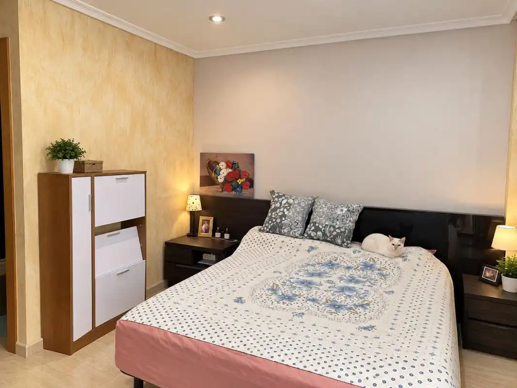 Bedroom of Flat for sale in Aspe  with Air Conditioner, Heating and Private garden