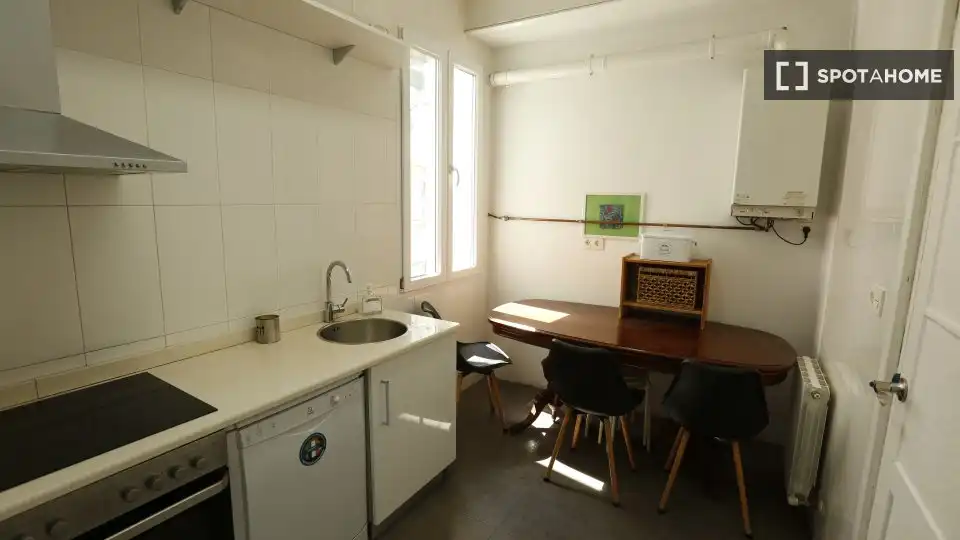 Cuina de Apartament per a compartir en Bilbao  amb Aire condicionat, Calefacció i Terrassa