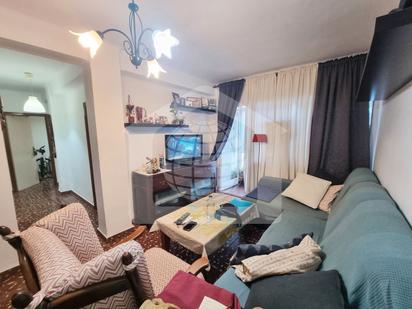 Living room of Flat for sale in Málaga Capital  with Terrace, Furnished and Balcony