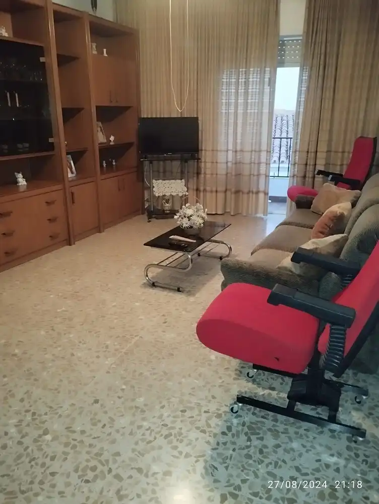 Sala de estar de Piso en venta en Garrovillas de Alconétar con Amueblado y Balcón