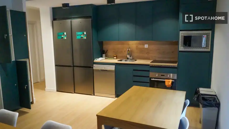 Kitchen of Flat for rent in Madrid  with Air Conditioner, Heating and Furnished