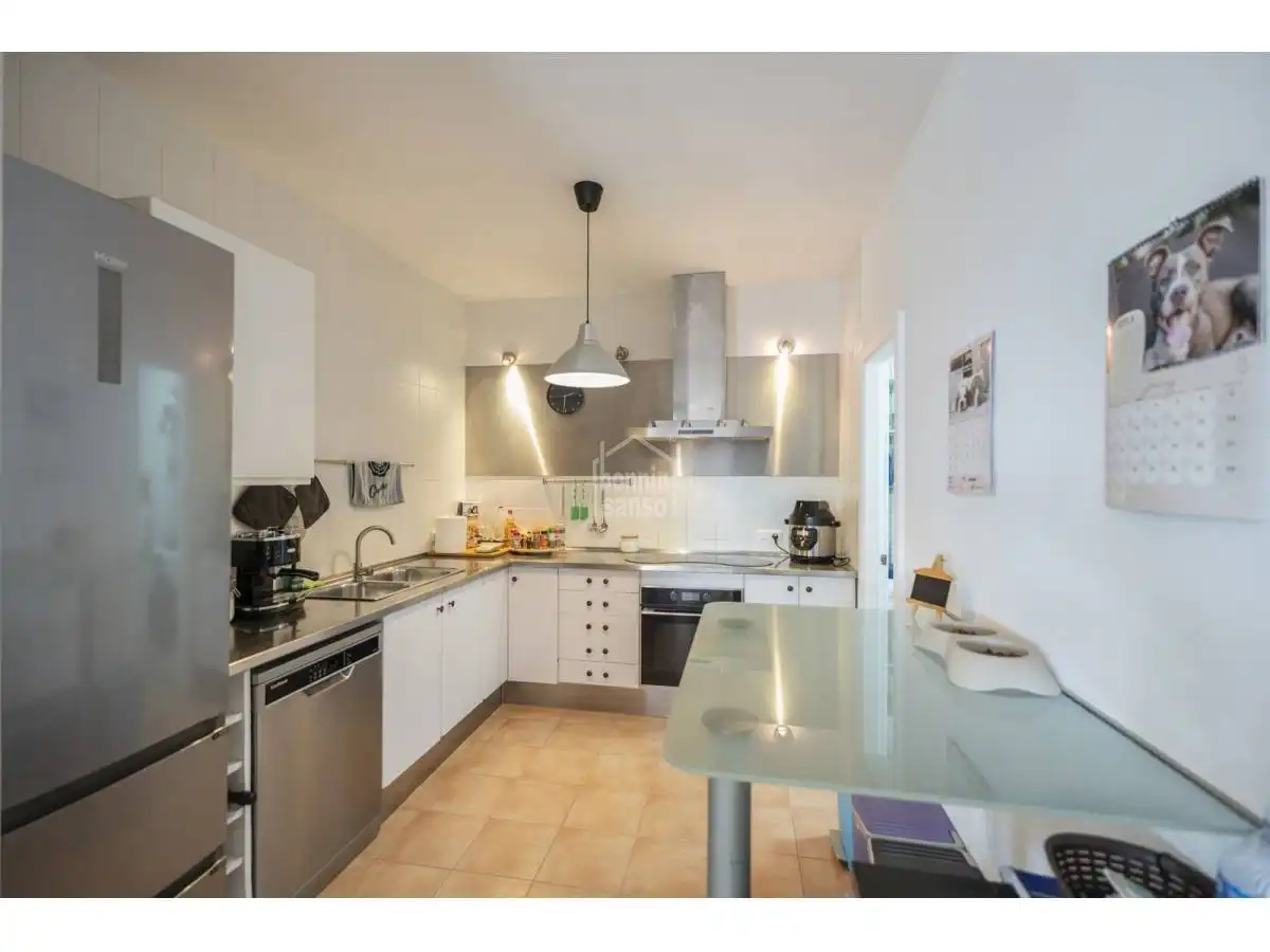 Cocina de Apartamento en venta en Es Mercadal con Jardín privado y Terraza