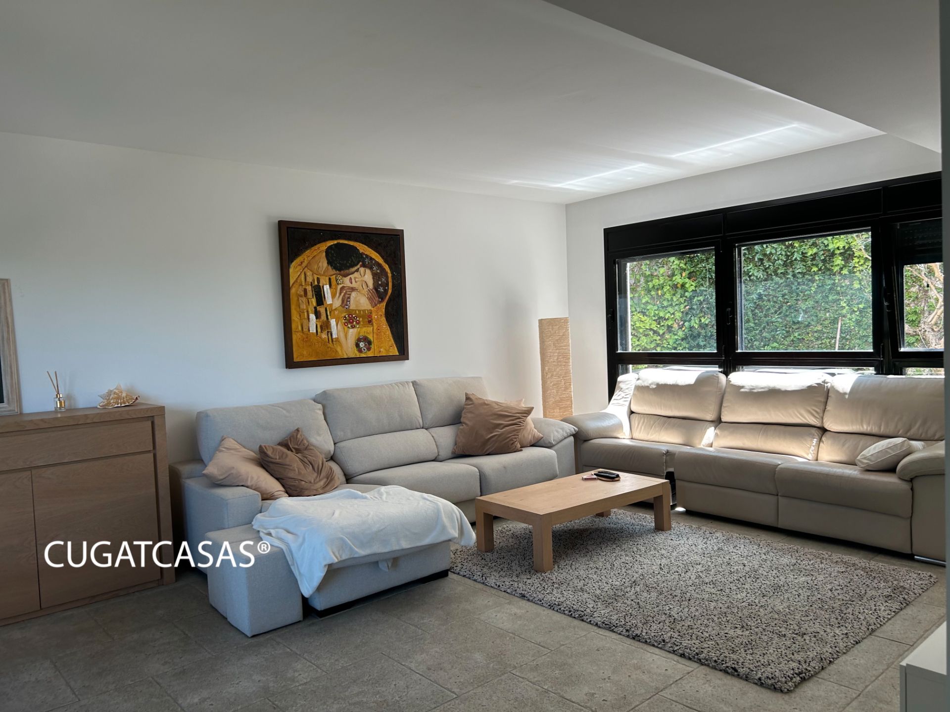Sala de estar de Casa o chalet en venta en Sant Cugat del Vallès con Aire acondicionado, Calefacción y Jardín privado