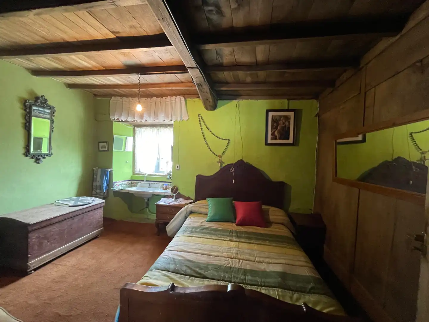Bedroom of Houses for sale in As Somozas   with Private garden, Furnished and Oven