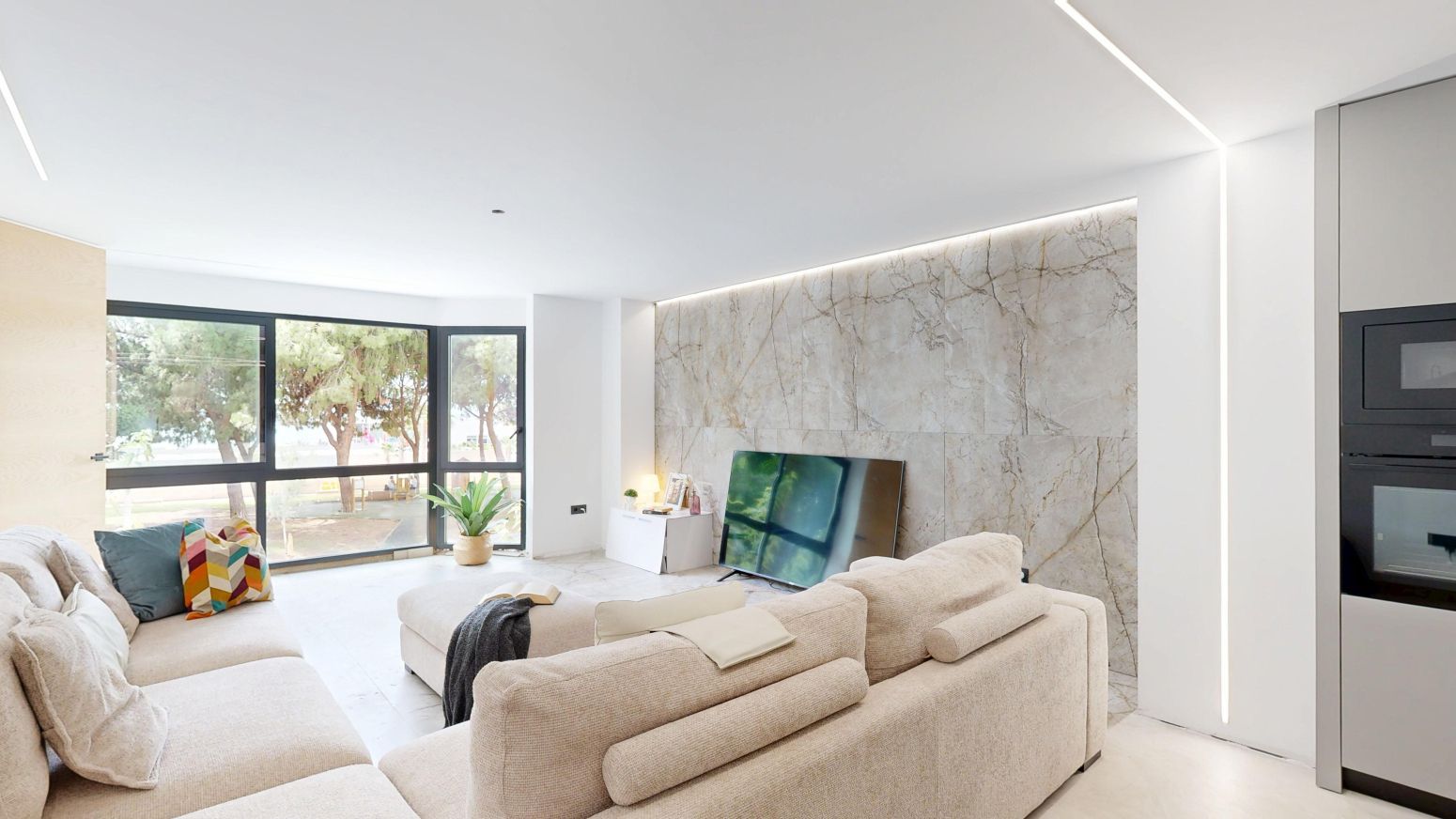 Sala d'estar de Pis en venda en Cartagena amb Aire condicionat i Balcó