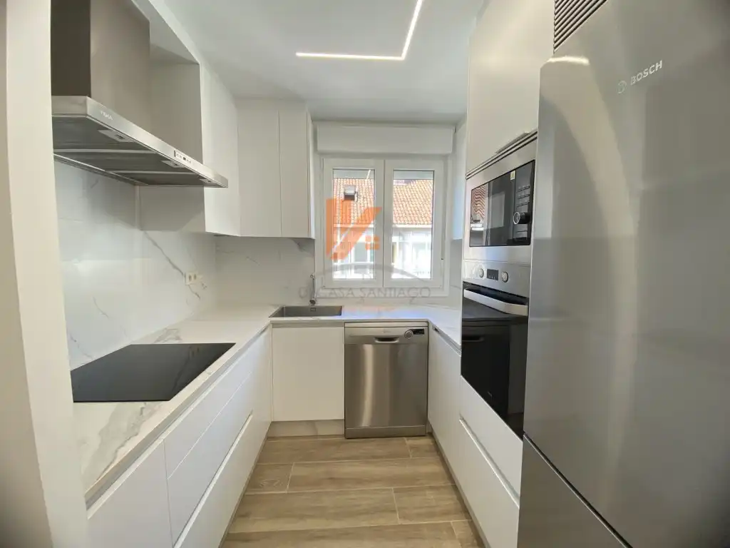 Kitchen of Apartments for rent in Santiago de Compostela   with Furnished