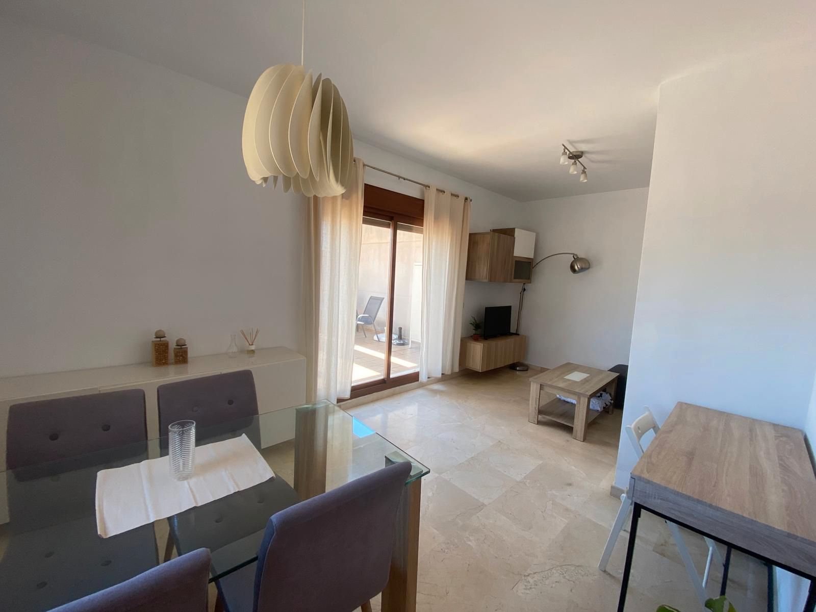 Comedor de Ático de alquiler en Mijas con Terraza, Amueblado y Piscina comunitaria