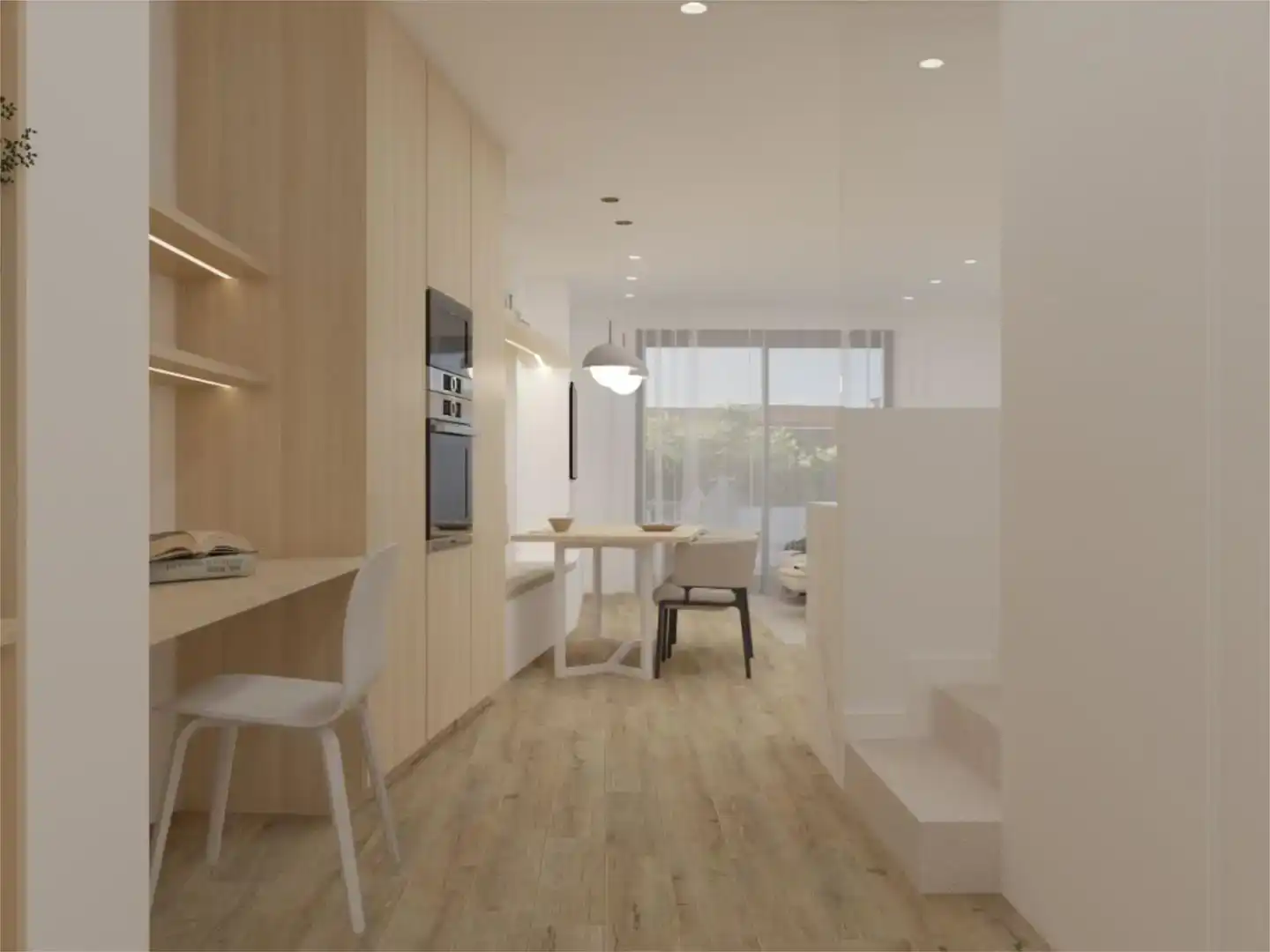 Cocina de Casa adosada en venta en Juneda con Parquet y Balcón