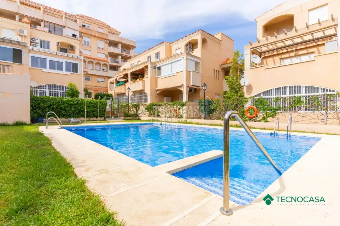 Exterior view of Duplexes for sale in Roquetas de Mar  with Air Conditioner and Terrace